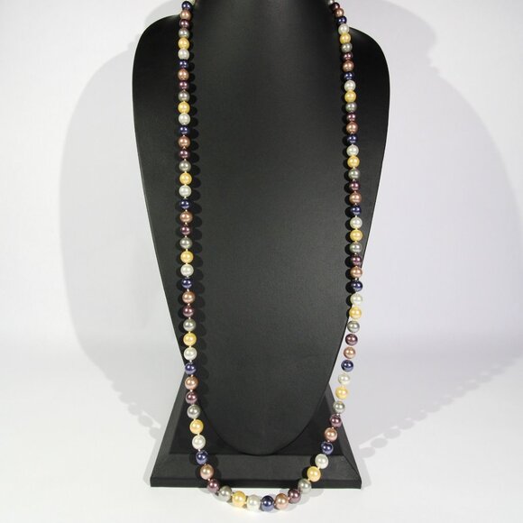 KJL 2013 Kenneth Jay Lane Long Heavy Colorful Beaded Necklace - Picture 2 of 8